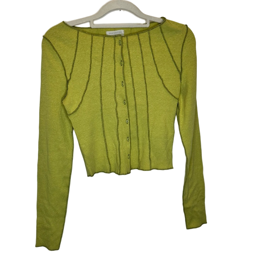 NWT Urban Outfitters Button-Up Cardigan/Top Size XSmall Light Green